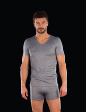 T-shirt Col V - Parmesan