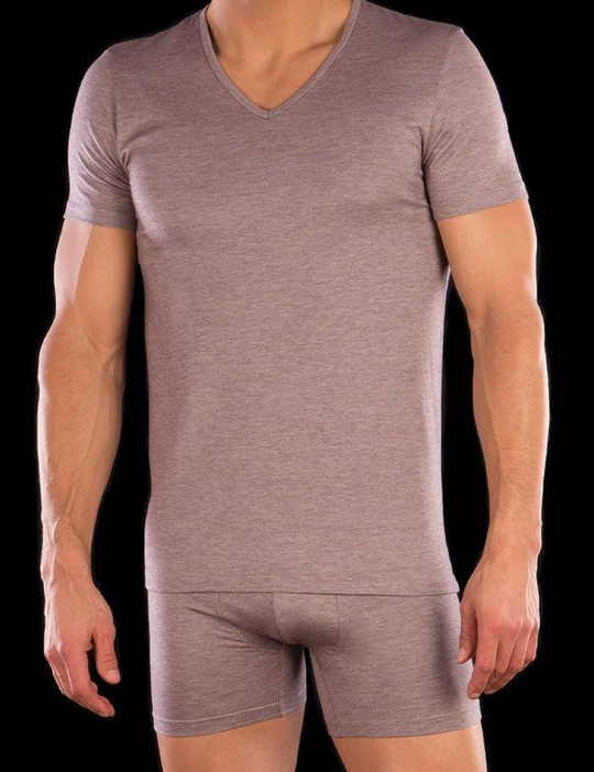 Boxer Homme Gris Chiné