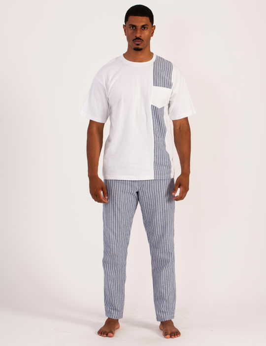 Ensemble T-shirt et Pantalon Rayé pour Homme