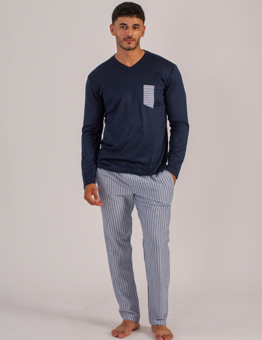 Ensemble de pyjama rayé pour homme