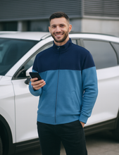 Sweat Zippée Homme | Le bleu