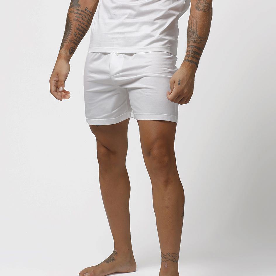 Shorty homme I Blanc - Partner's Maroc